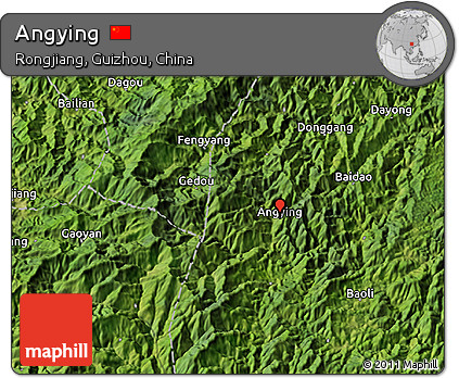 Satellite 3D Map of Angying
