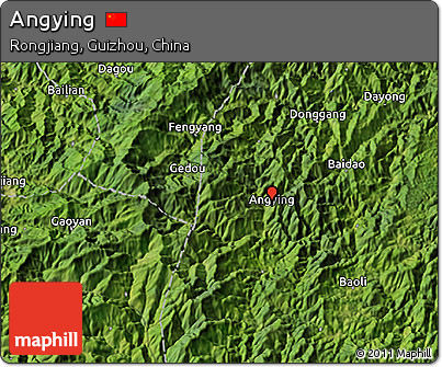 Satellite 3D Map of Angying