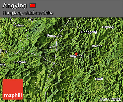 Satellite 3D Map of Angying
