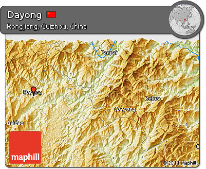Physical 3D Map of Dayong