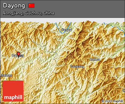 Physical 3D Map of Dayong