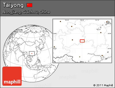 Blank Location Map of Taiyong