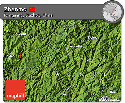 Satellite Map of Zhanmo