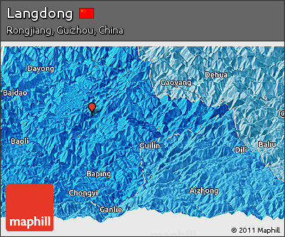Political Panoramic Map of Langdong