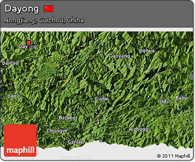 Satellite Panoramic Map of Dayong