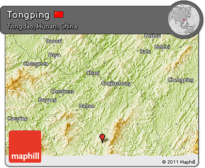 Physical 3D Map of Tongping