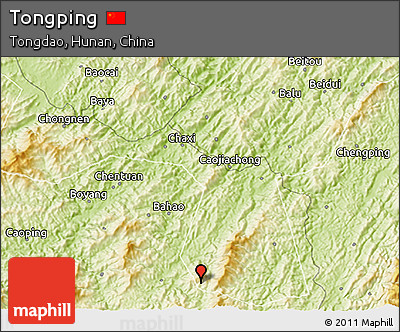Physical 3D Map of Tongping