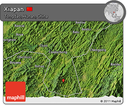 Satellite 3D Map of Xiapan