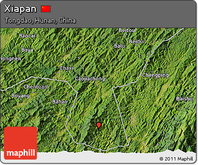 Satellite 3D Map of Xiapan