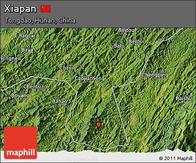 Satellite 3D Map of Xiapan