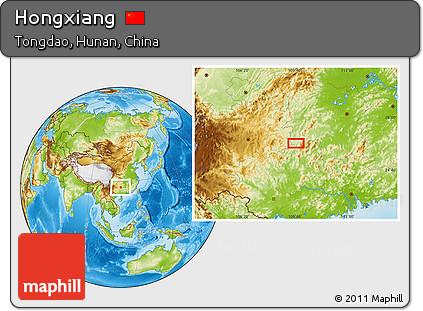 Physical Location Map of Hongxiang