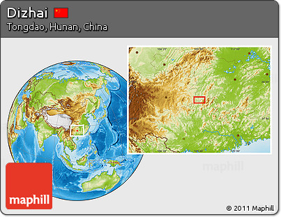 Physical Location Map of Dizhai