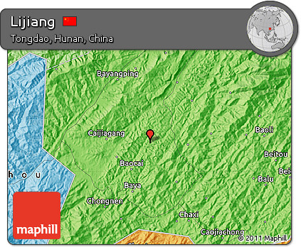 Political Map of Lijiang