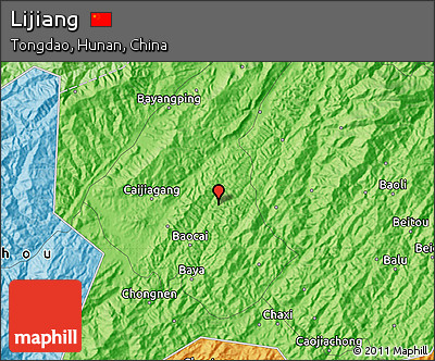 Political Map of Lijiang