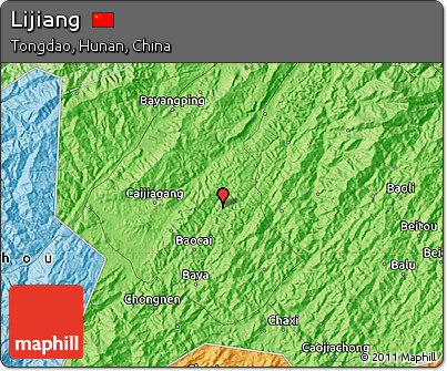 Political Map of Lijiang