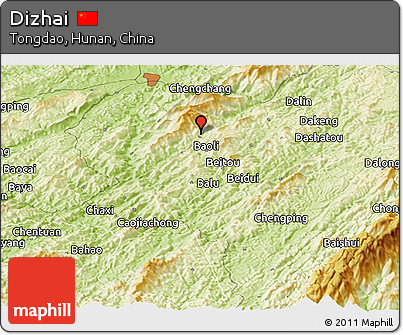 Physical Panoramic Map of Dizhai