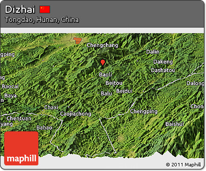 Satellite Panoramic Map of Dizhai