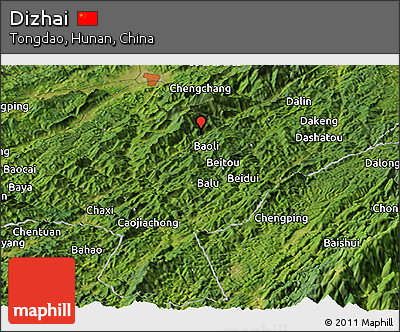 Satellite Panoramic Map of Dizhai