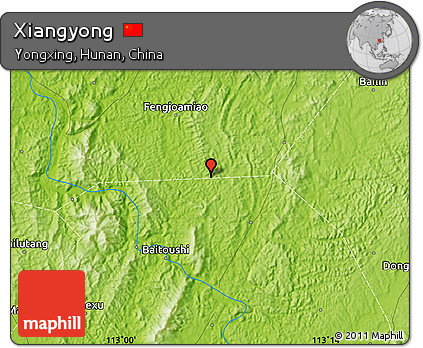 Physical Map of Xiangyong