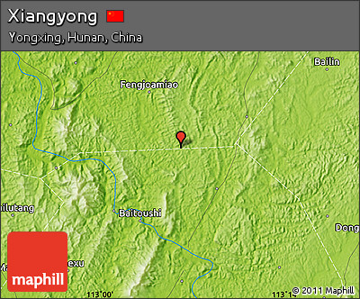 Physical Map of Xiangyong