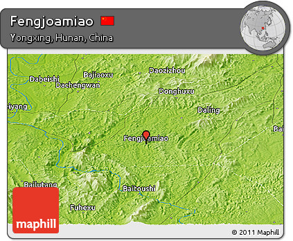 Physical Panoramic Map of Fengjoamiao