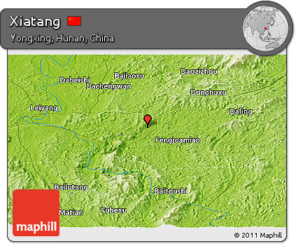 Physical Panoramic Map of Xiatang