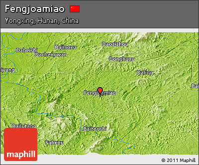 Physical Panoramic Map of Fengjoamiao
