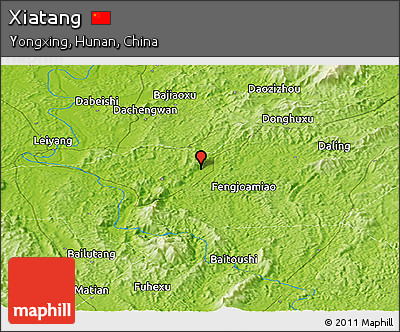 Physical Panoramic Map of Xiatang