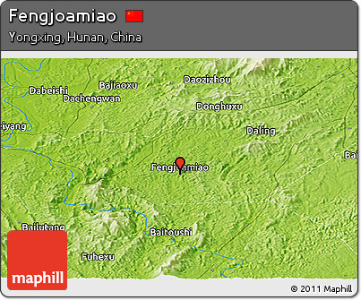Physical Panoramic Map of Fengjoamiao