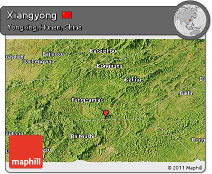 Satellite Panoramic Map of Xiangyong