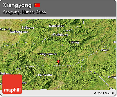 Satellite Panoramic Map of Xiangyong