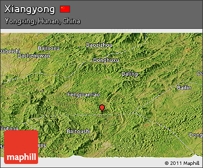 Satellite Panoramic Map of Xiangyong