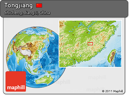 Physical Location Map of Tongjiang