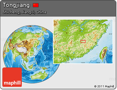 Physical Location Map of Tongjiang