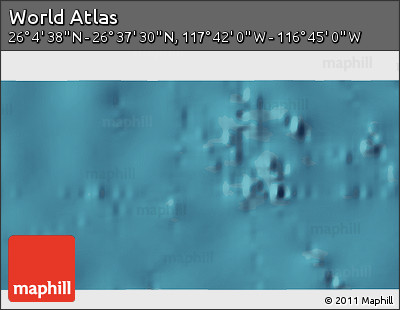 Satellite 3D Map of the Area around 26° 21' 4" N, 117° 13' 29" W