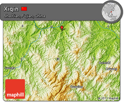 Physical Map of Xiqin