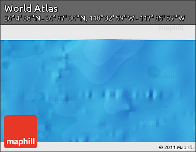 Political 3D Map of the Area around 26° 21' 4" N, 118° 4' 29" W