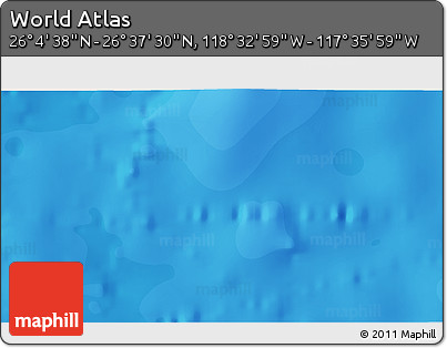 Political 3D Map of the Area around 26° 21' 4" N, 118° 4' 29" W