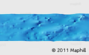 Shaded Relief Panoramic Map of the area around 26° 21' 4" N, 124° 1' 30" W