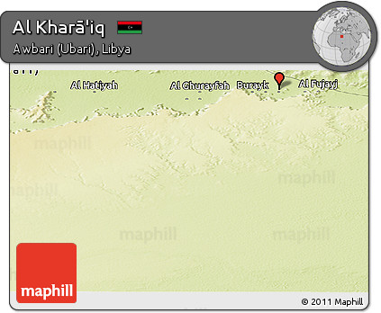 Physical Panoramic Map of Al Kharā'iq