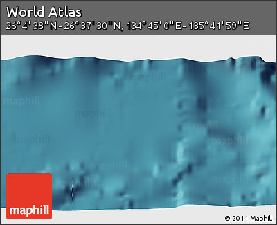 Satellite 3D Map of the Area around 26° 21' 4" N, 135° 13' 29" E