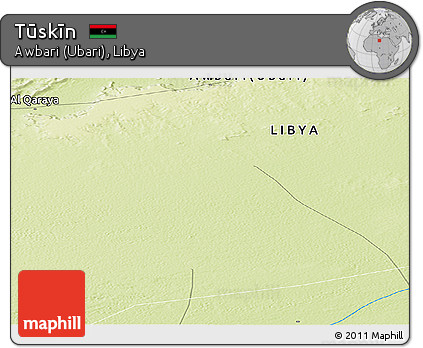 Physical Panoramic Map of Tūskīn