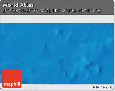 Physical 3D Map of the Area around 26° 21' 4" N, 146° 16' 30" E