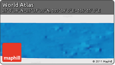 Physical Panoramic Map of the Area around 26° 21' 4" N, 146° 16' 30" E