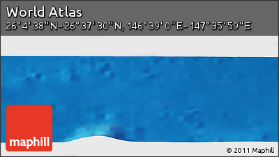 Physical Panoramic Map of the Area around 26° 21' 4" N, 147° 7' 30" E