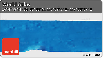 Physical Panoramic Map of the Area around 26° 21' 4" N, 147° 7' 30" E