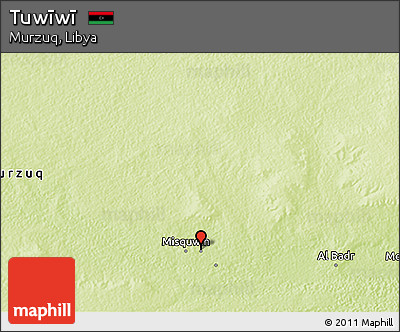 Physical 3D Map of Tuwīwī