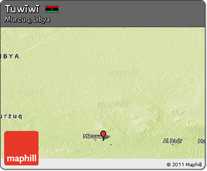 Physical Panoramic Map of Tuwīwī
