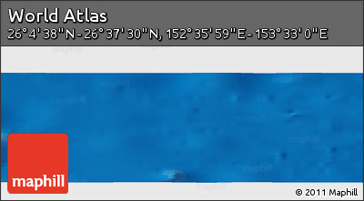 Physical Panoramic Map of the Area around 26° 21' 4" N, 153° 4' 29" E