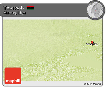 Physical Panoramic Map of Tmassah
